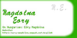magdolna eory business card